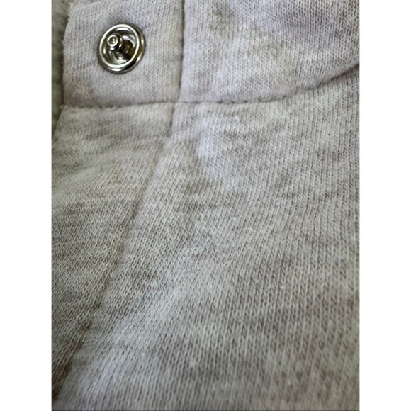 Covington women's Large grey cream relaxed button up sweater coat cozy comfortab - Picture 3 of 6